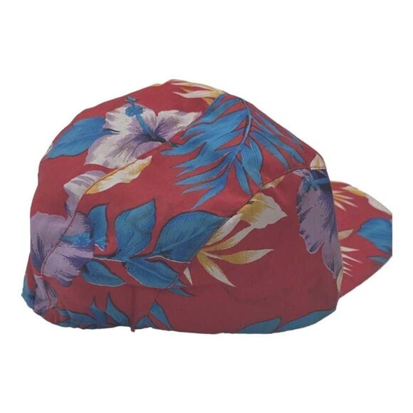 Kings Dominion Floral Long Bill OSFA Vintage 80s Hat Cap Amusement Park - Picture 3 of 5
